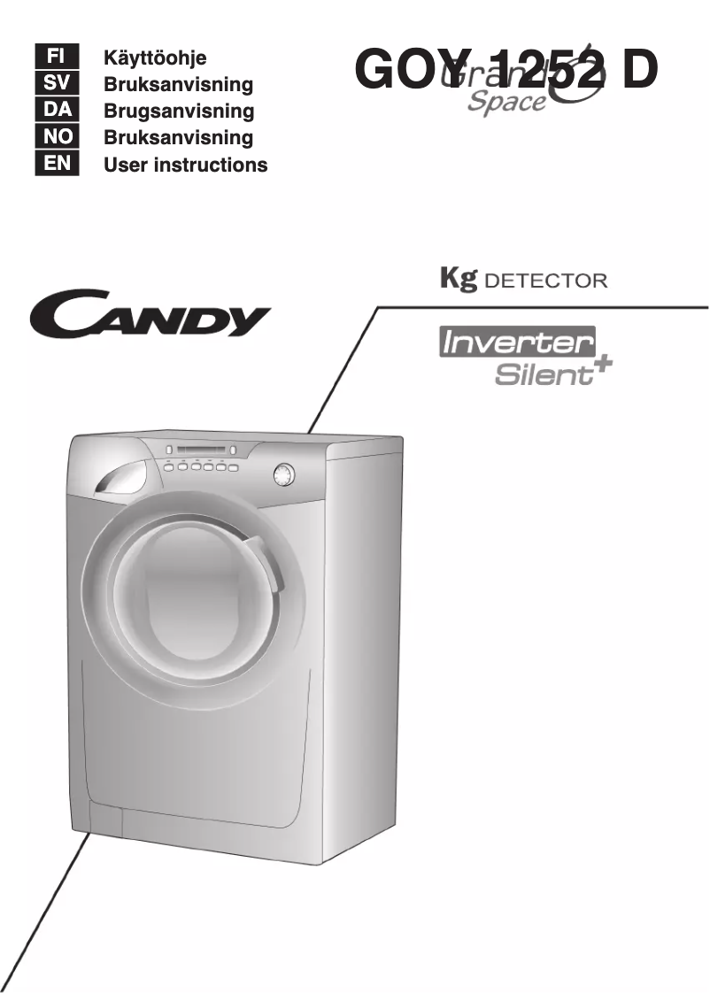 Page 1 de la notice Manuel utilisateur Candy GS 1493DH3-S