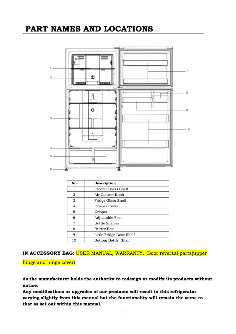 Page 1 de la notice Manuel utilisateur CHiQ CTM512NSS