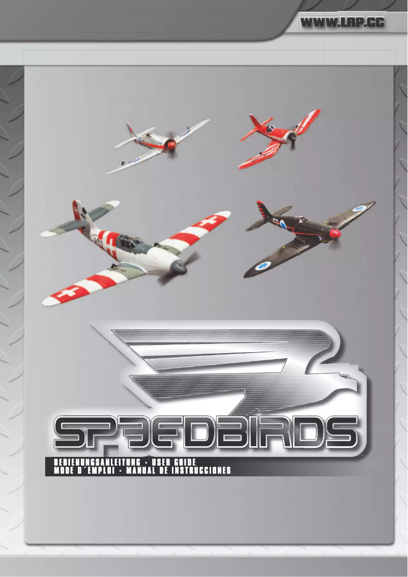 Page 1 de la notice Manuel utilisateur LRP F-600 Sea Fury Speedbird ARF