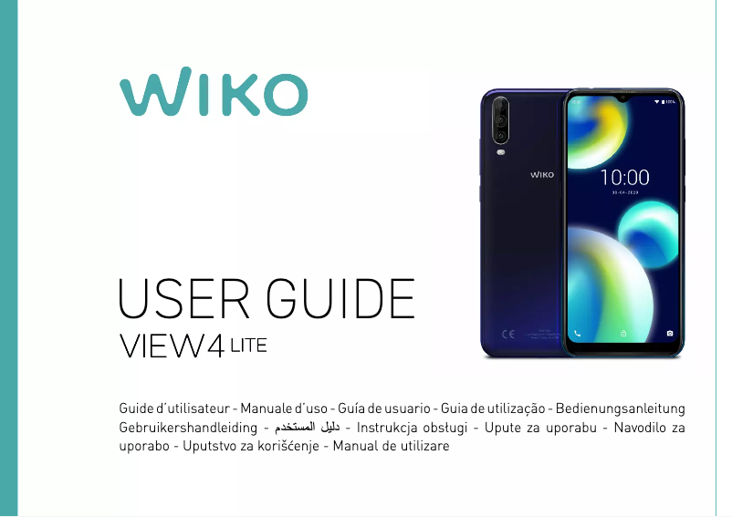 Page 1 de la notice Manuel utilisateur Wiko View 4 Lite