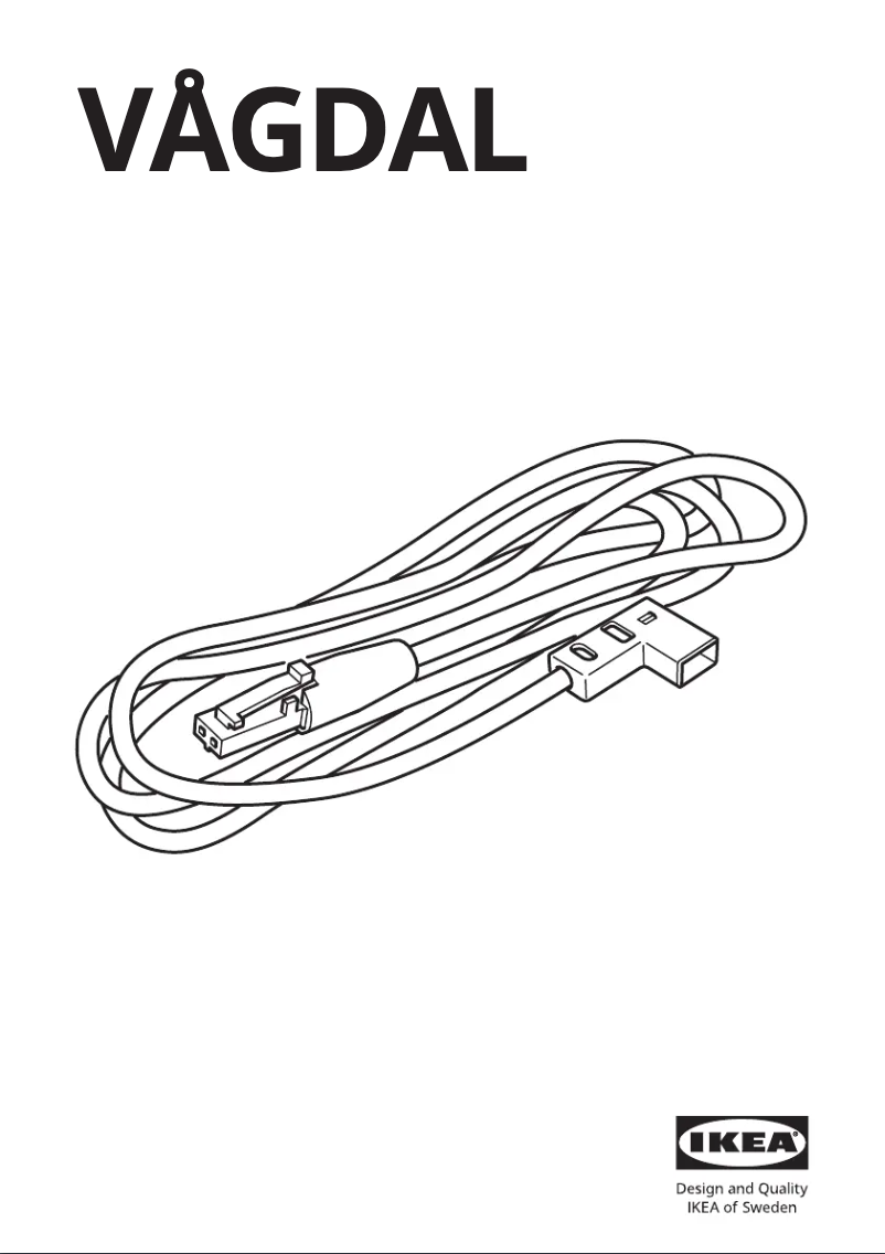 Imagen de la primera página del manual del dispositivo VÅGDAL 304.636.02