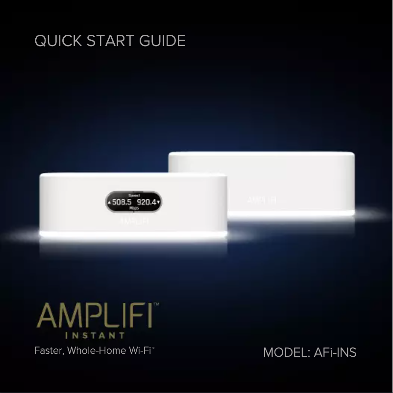 Image de la première page du manuel de l'appareil AmpliFi Instant System