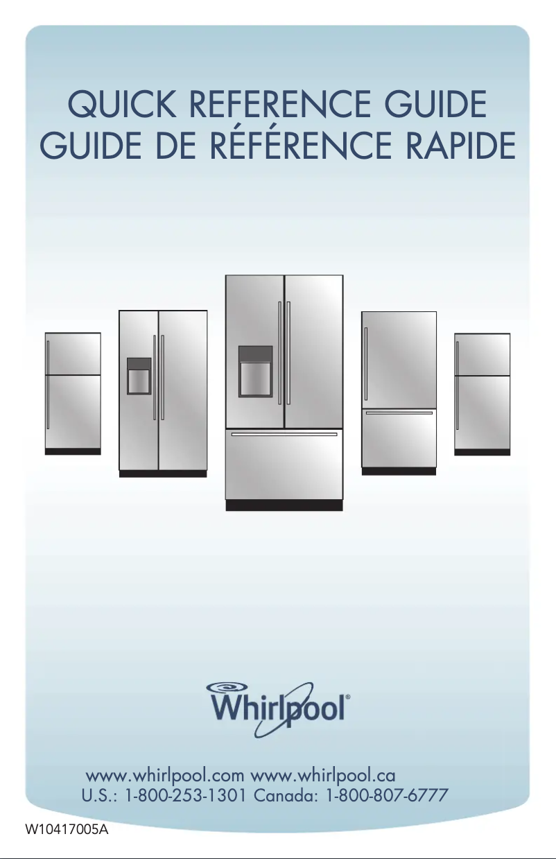 Página 1 del manual Instrucciones / montaje Whirlpool WRF736SDAB
