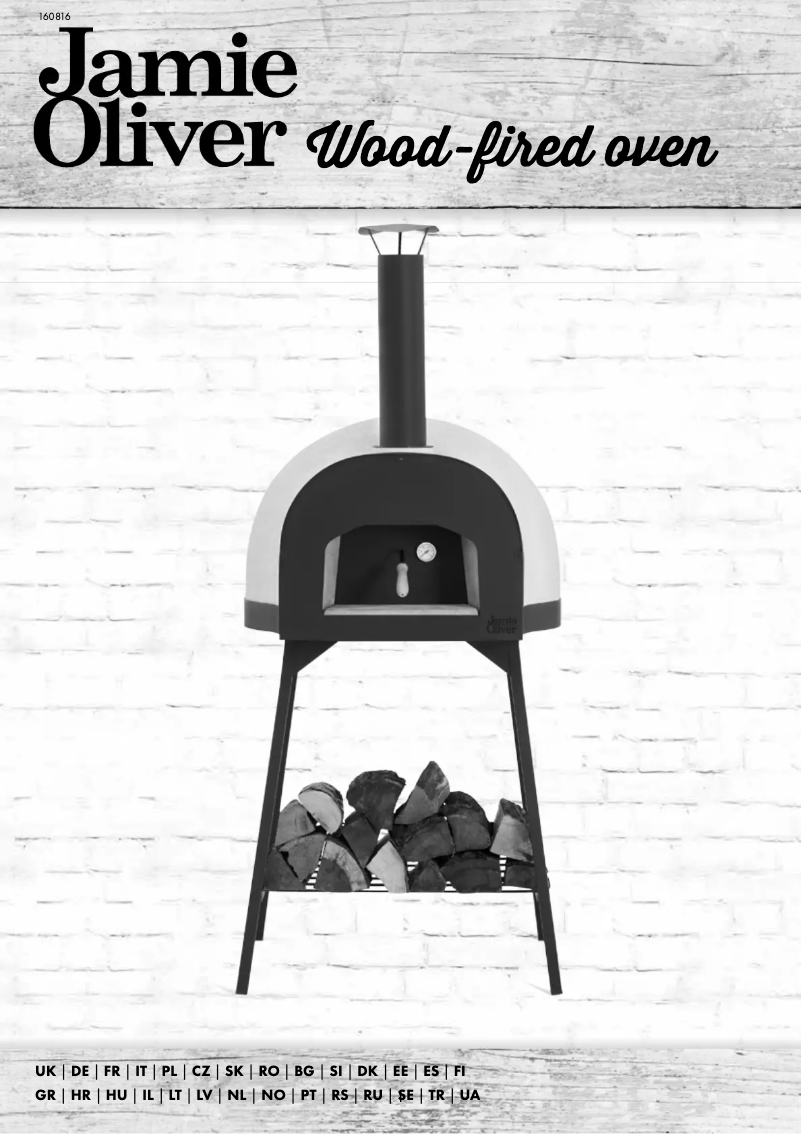 Page 1 de la notice Manuel utilisateur Jamie Oliver Wood-fired oven