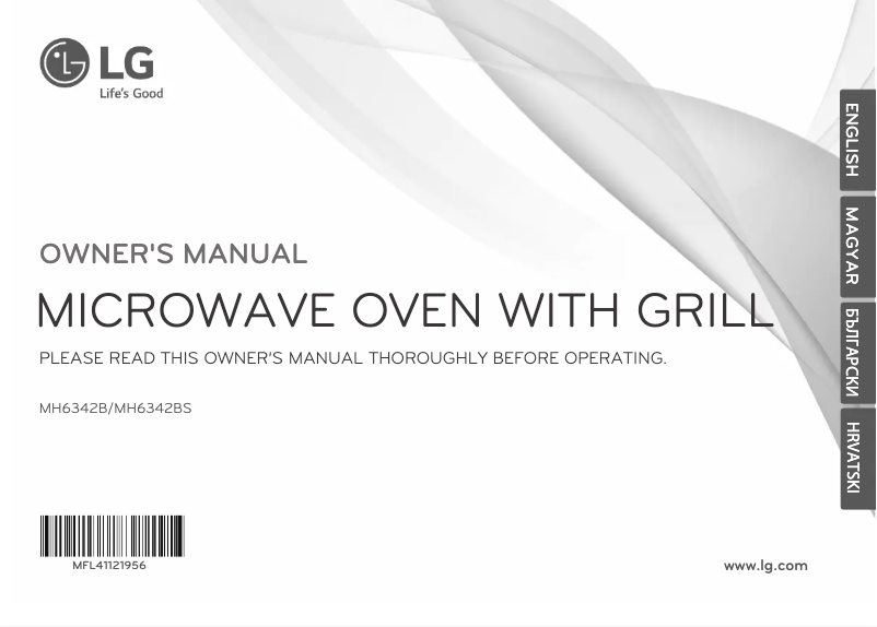 Page 1 de la notice Manuel utilisateur LG MH6342BS