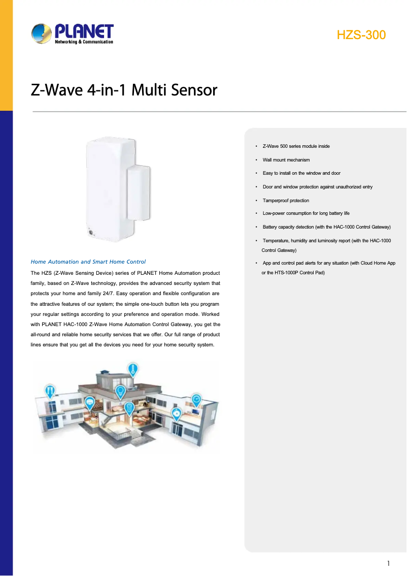 Image de la première page du manuel de l'appareil HZS-300