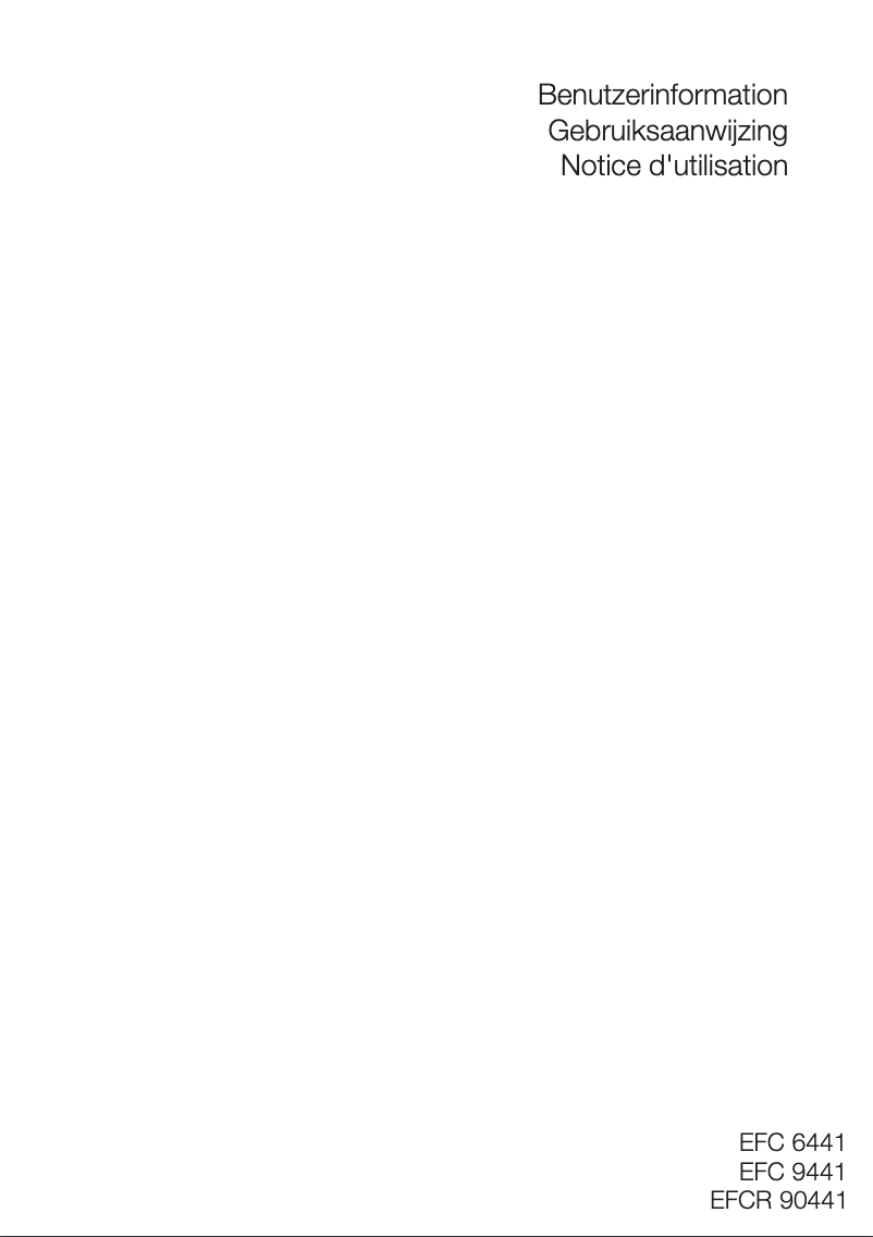 Page 1 de la notice Manuel utilisateur Electrolux EFC 90441