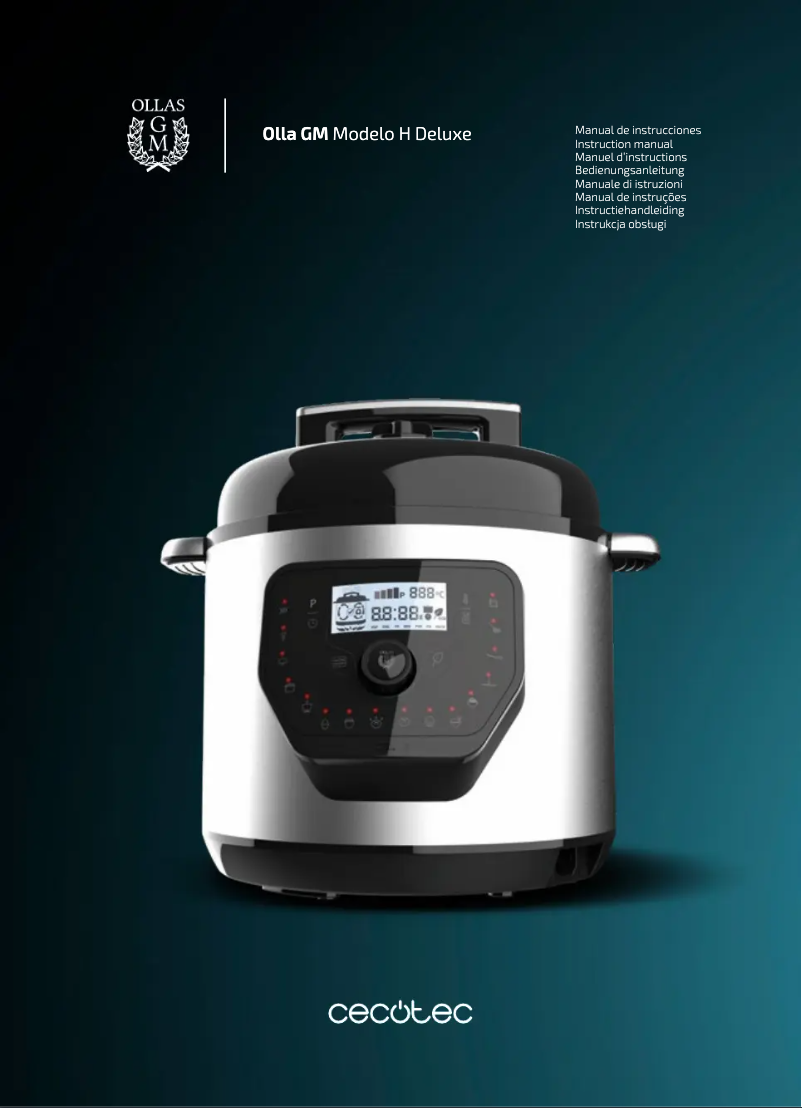 Page 1 de la notice Manuel utilisateur Cecotec Olla GM Modelo H Deluxe