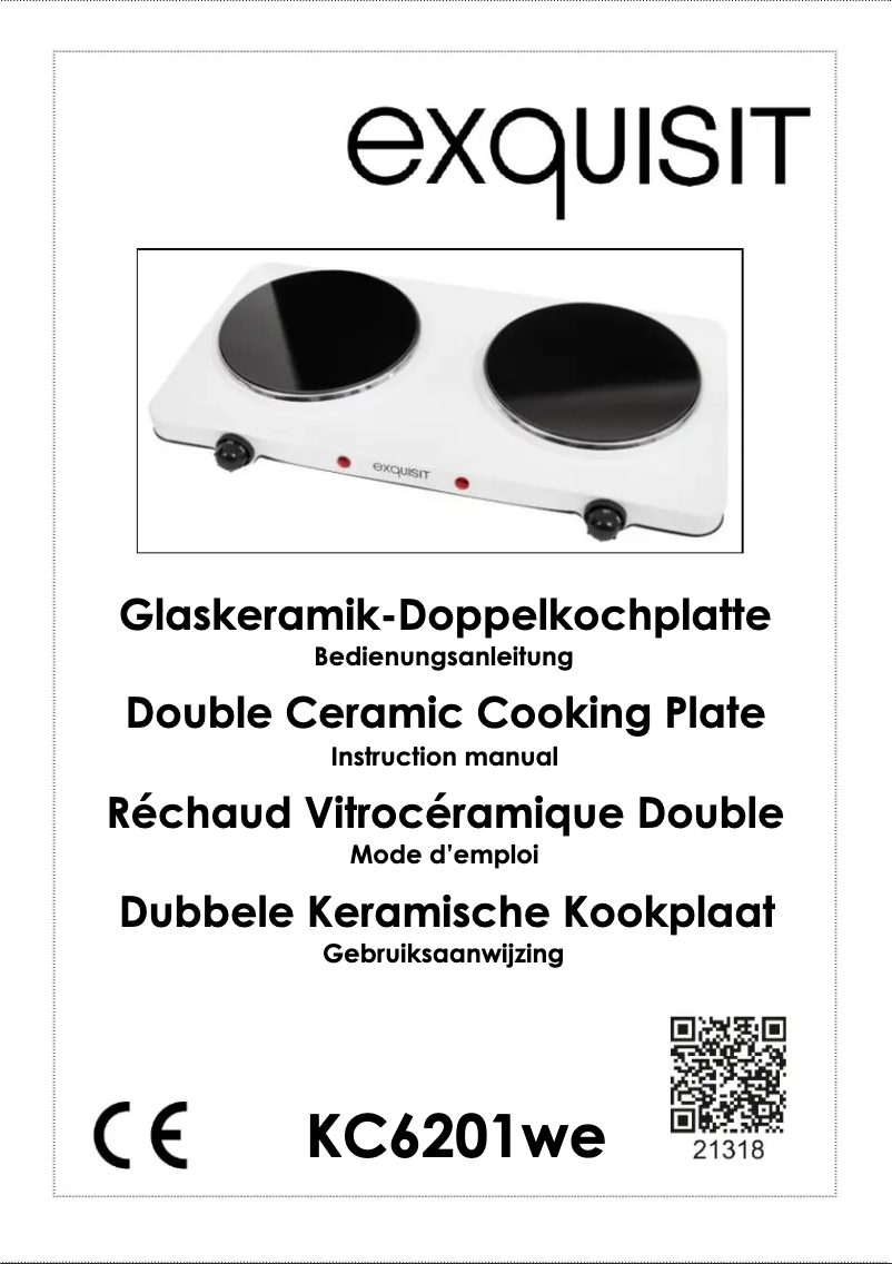 Page 1 de la notice Manuel utilisateur Exquisit KC 6201 we