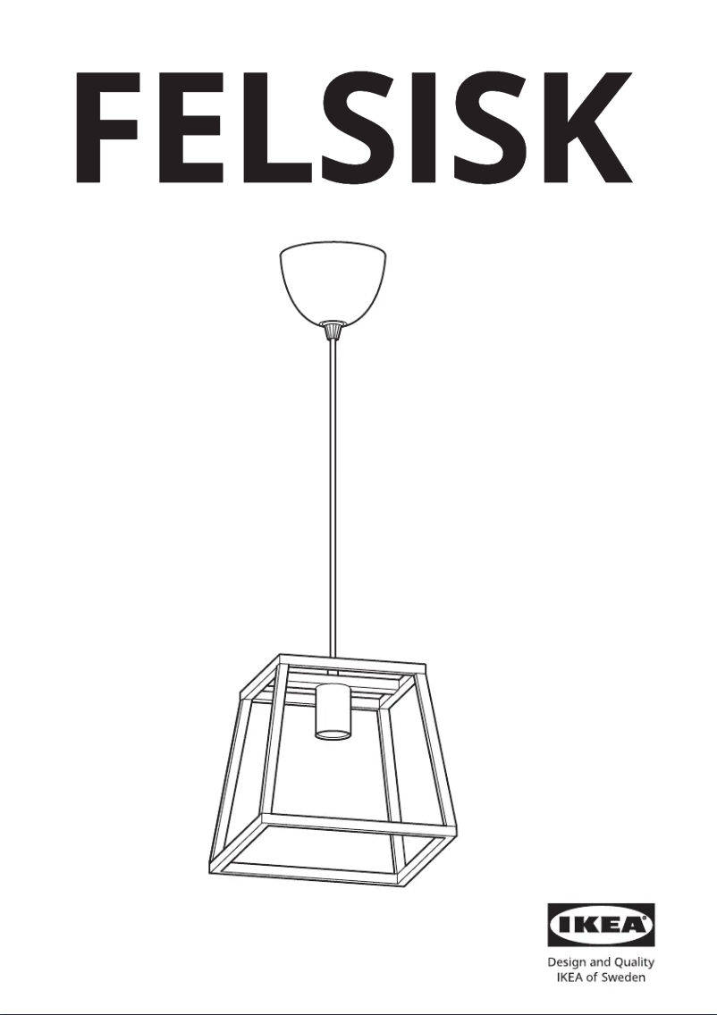 Page 1 de la notice Manuel utilisateur Ikea FELSISK 105.084.99