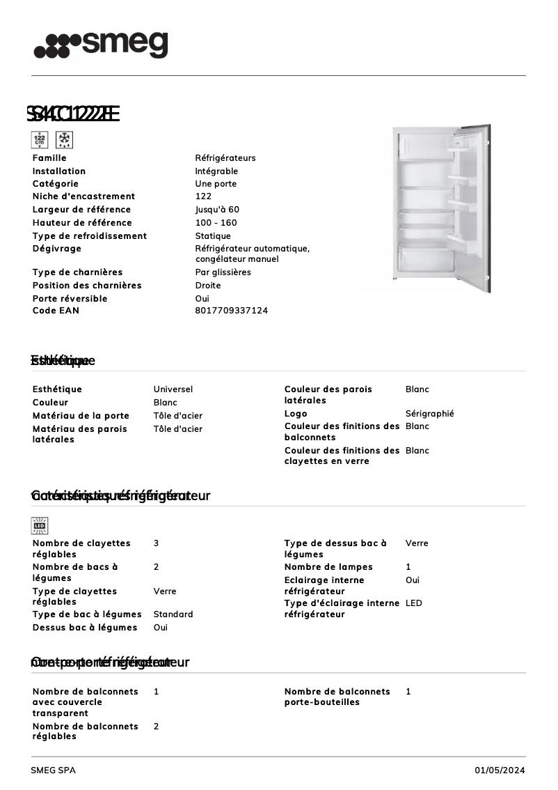 Image de la première page du manuel de l'appareil S4C122E