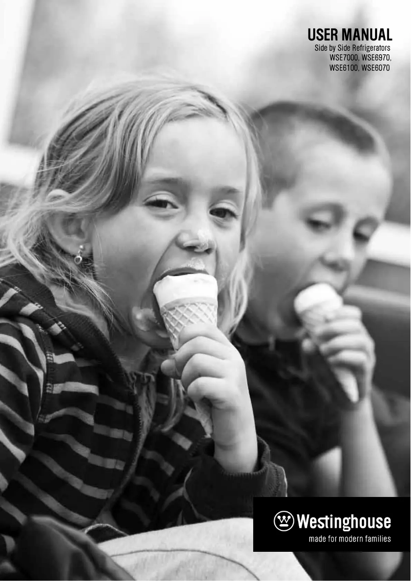 Página 1 del manual Manual de instrucciones Westinghouse WSE6970SF