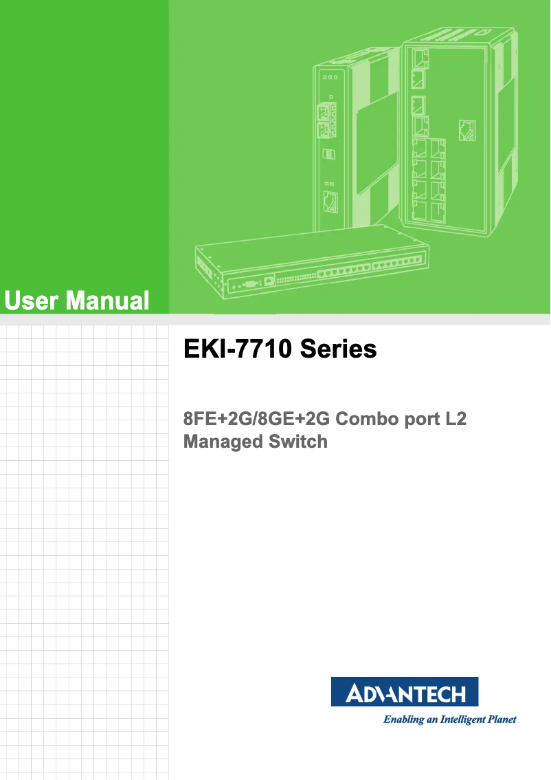 Page n°1 - Manuel utilisateur Advantech EKI-7710G-2CI-AE