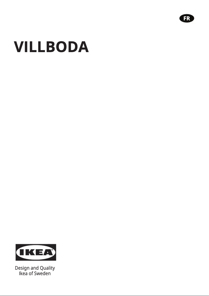 Page 1 de la notice Manuel utilisateur Ikea VILLBODA 205.416.48