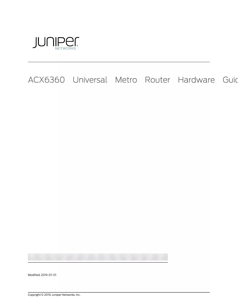 Image de la première page du manuel de l'appareil ACX6360