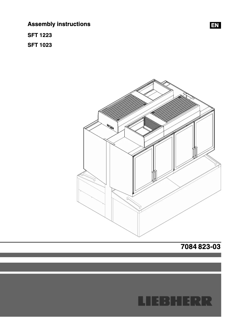 Page 1 de la notice Guide d'installation Liebherr SFT 1223