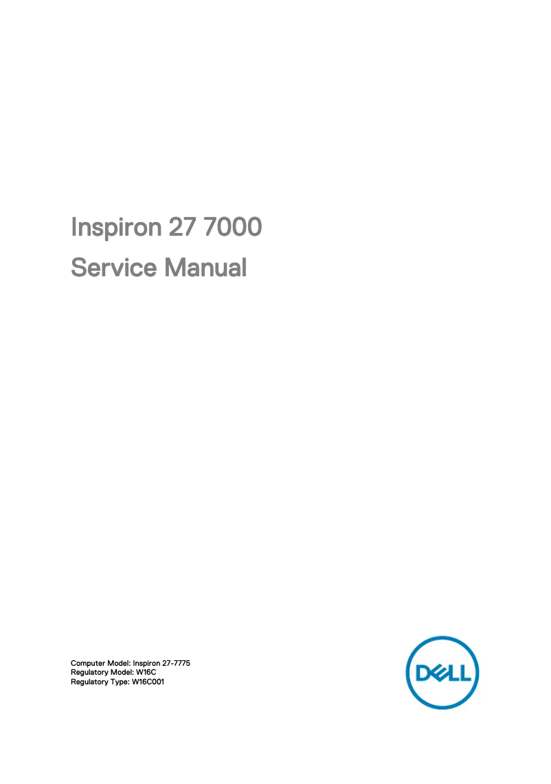 Page n°1 - Manuel utilisateur Dell Inspiron 27