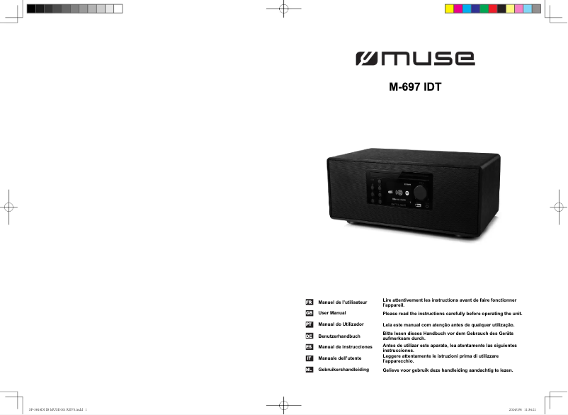 Página 1 del manual Manual de usuario Muse M-697 IDT