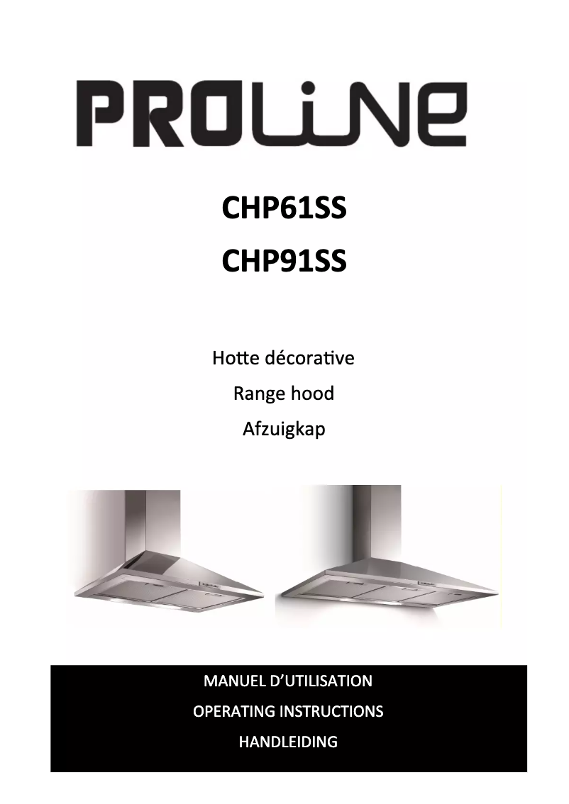 Image de la première page du manuel de l'appareil CHP61SS