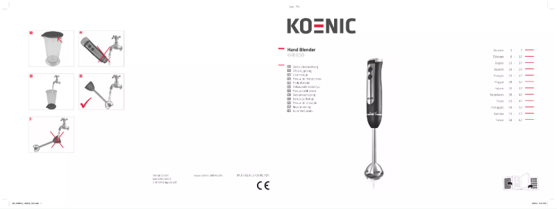 Page 1 of the manual User Manual Koenic KHB 610