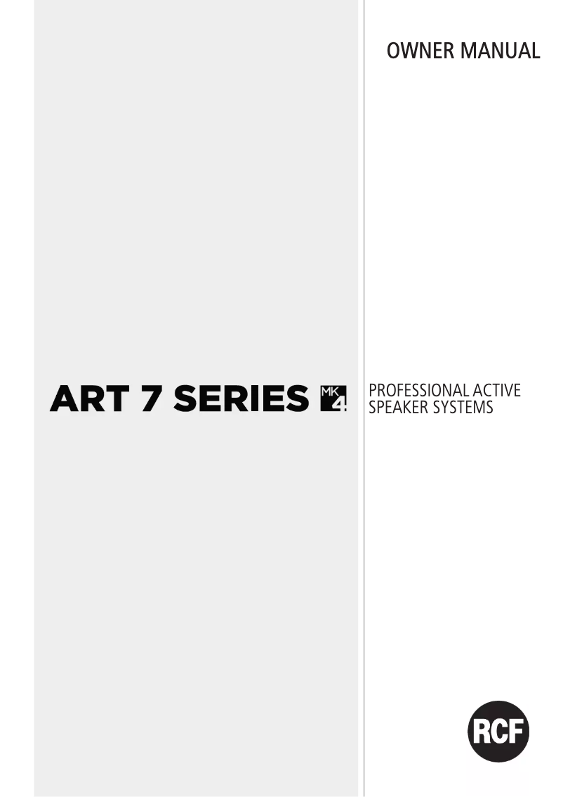 Image de la première page du manuel de l'appareil ART 735-A MK4