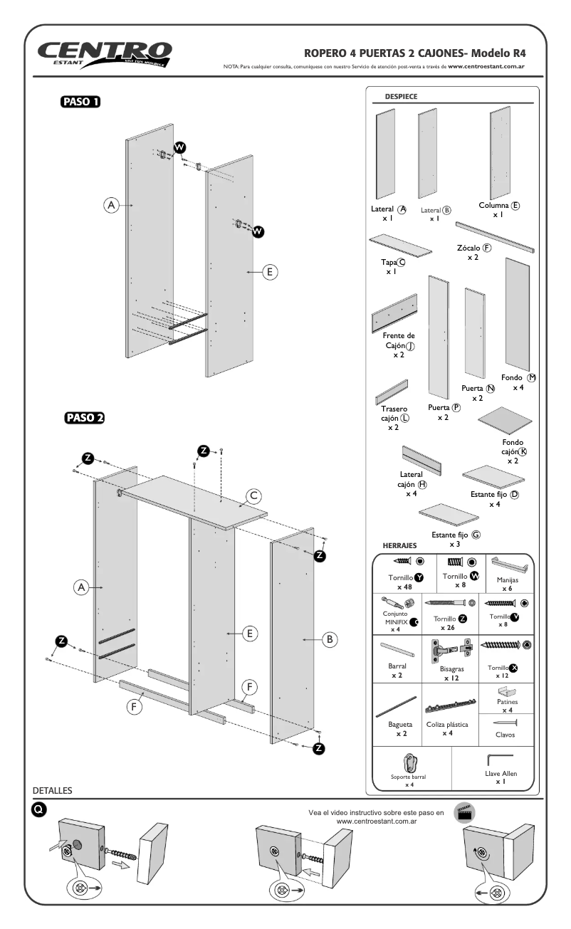Imagen de la primera página del manual del dispositivo R4