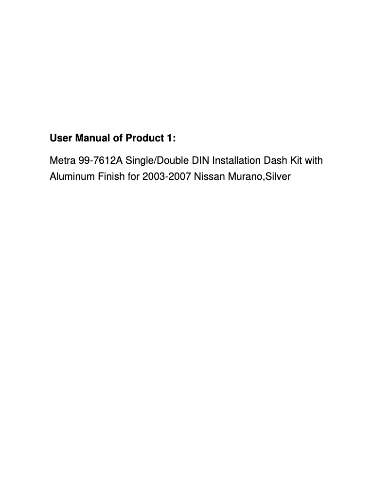 Image de la première page du manuel de l'appareil Q9U