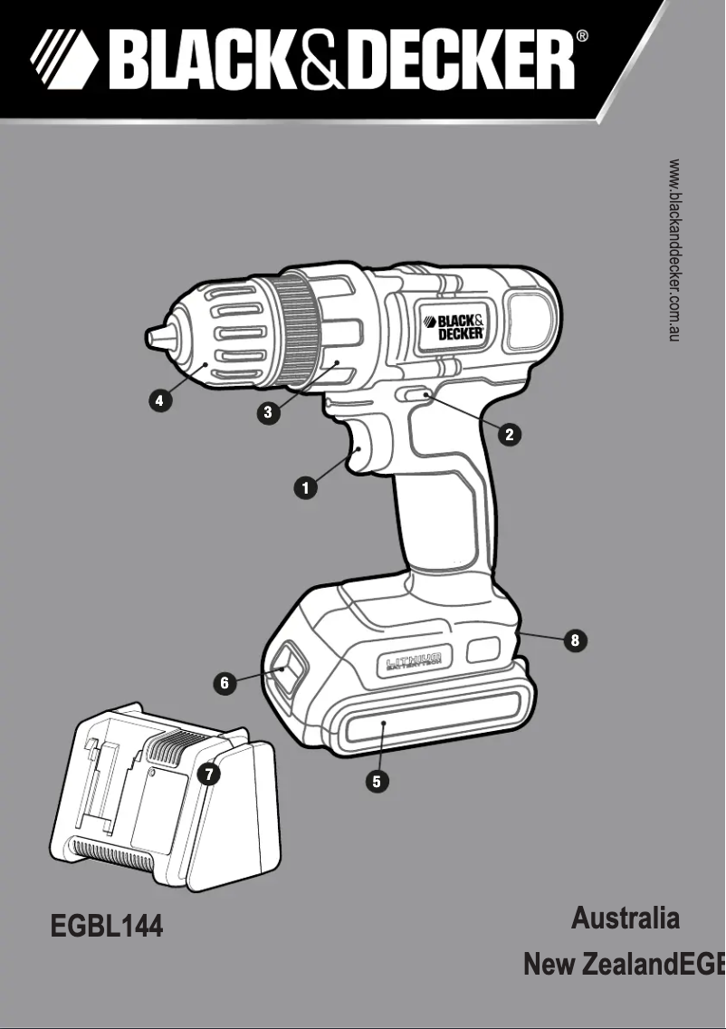 Image de la première page du manuel de l'appareil EGBL180