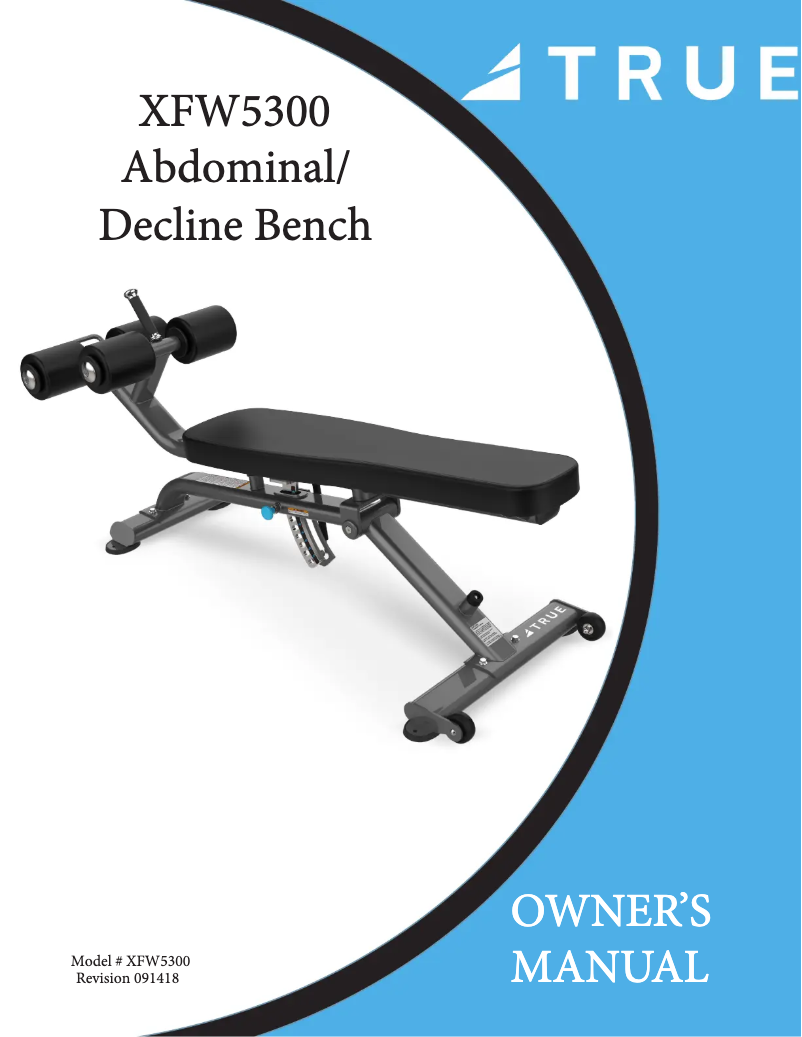 Page 1 de la notice Manuel utilisateur True FW5300