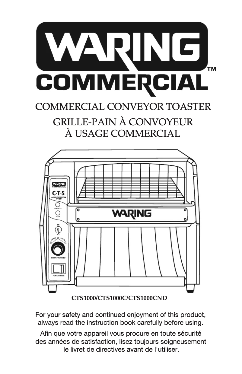 Image de la première page du manuel de l'appareil CTS1000C