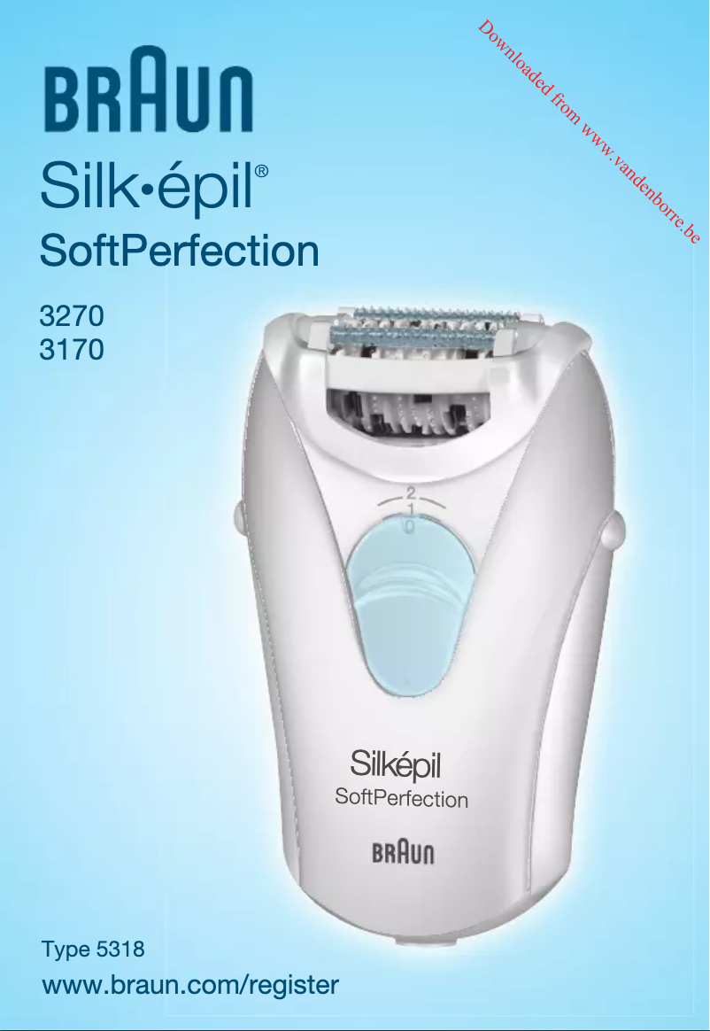 Page n°1 - Manuel utilisateur Braun Silk Epil Soft Perfection 5318