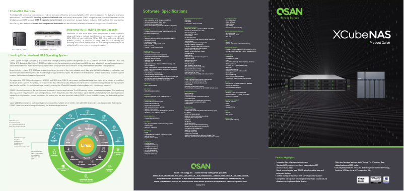 Page n°1 - Manuel utilisateur Qsan XCubeNAS 3000