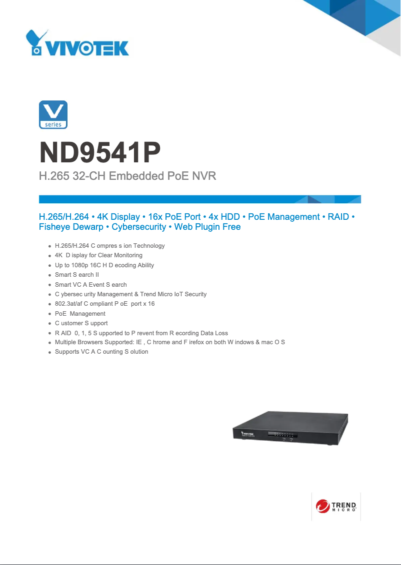 Image de la première page du manuel de l'appareil ND9541P