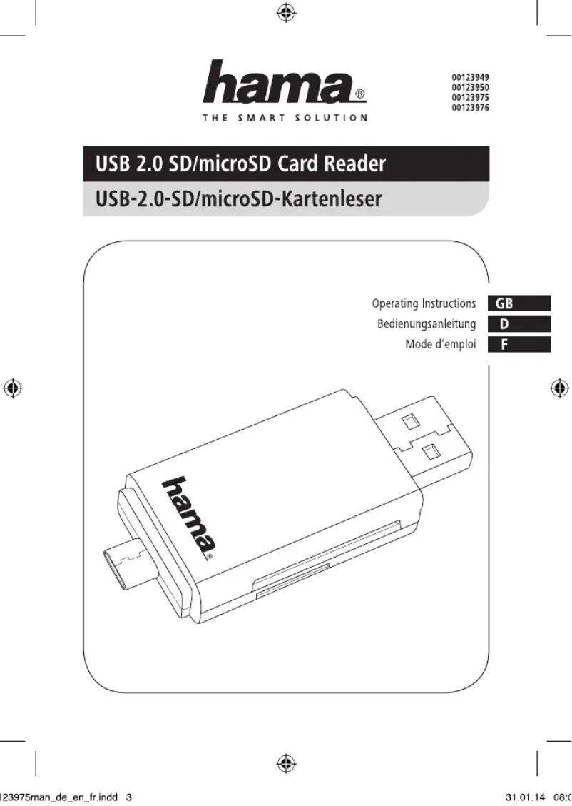 Imagen de la primera página del manual del dispositivo 00123975