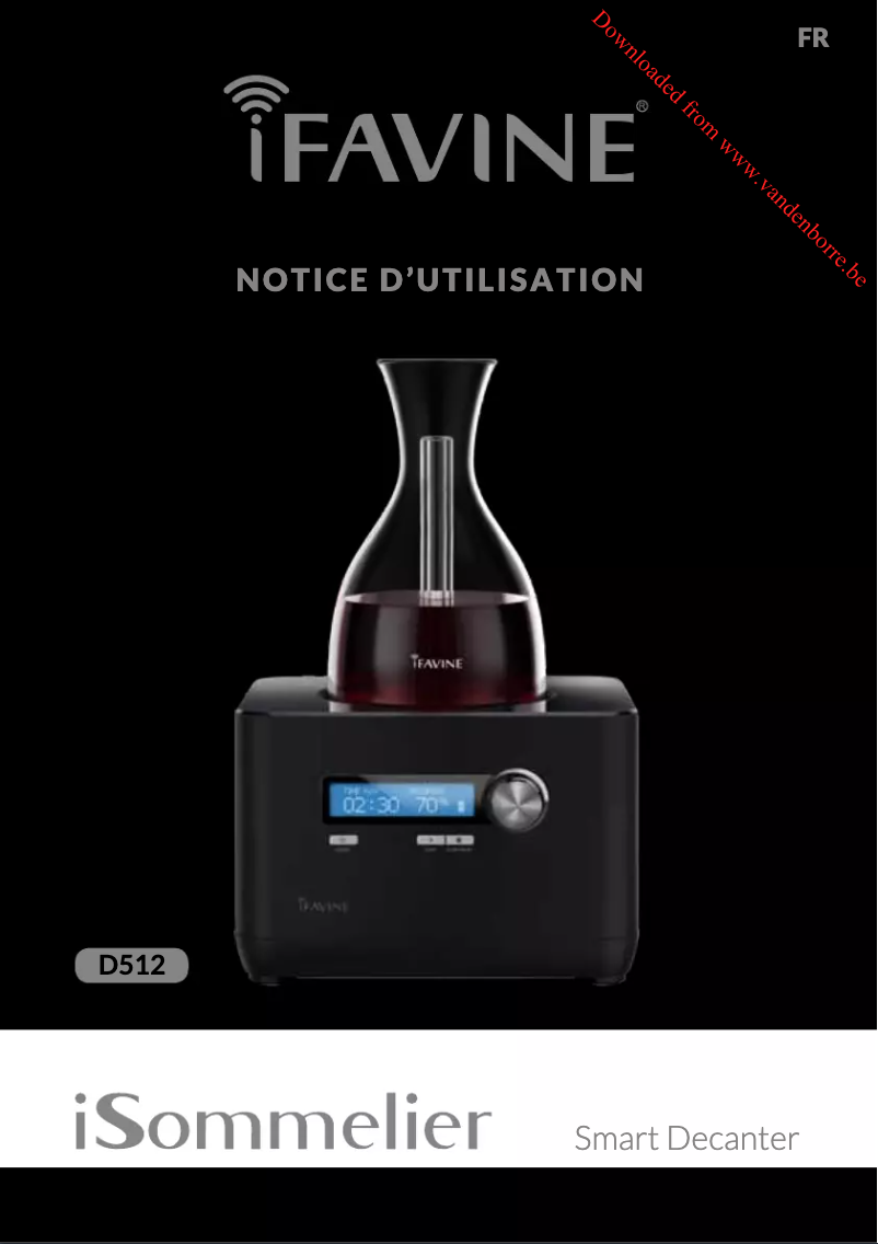 Página 1 del manual Manual de usuario iFavine iSommelier D512