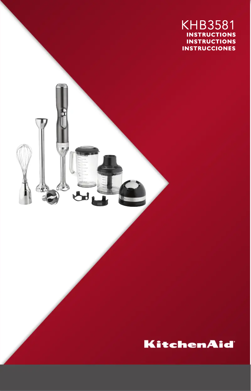 Page 1 de la notice Manuel utilisateur KitchenAid KHB3581CA