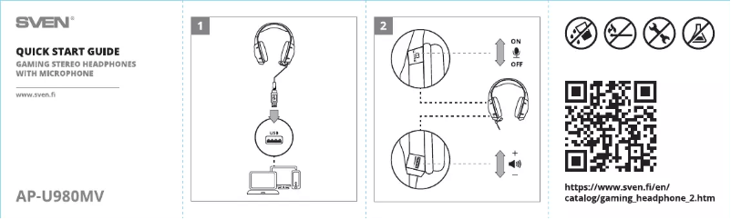 Image de la première page du manuel de l'appareil AP-U980MV