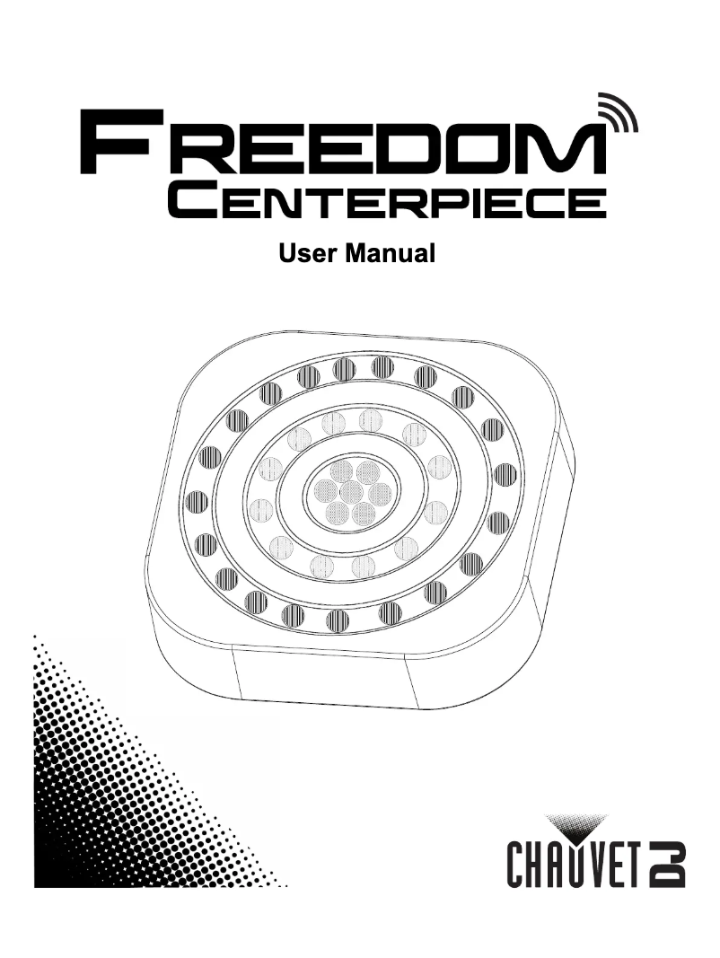 Page 1 de la notice Manuel utilisateur Chauvet Freedom Centerpiece