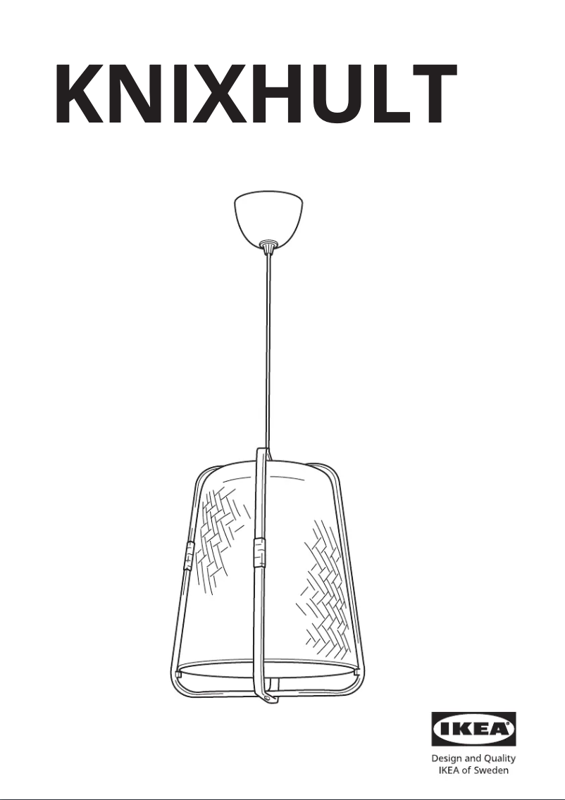 Image de la première page du manuel de l'appareil KNIXHULT 604.071.34