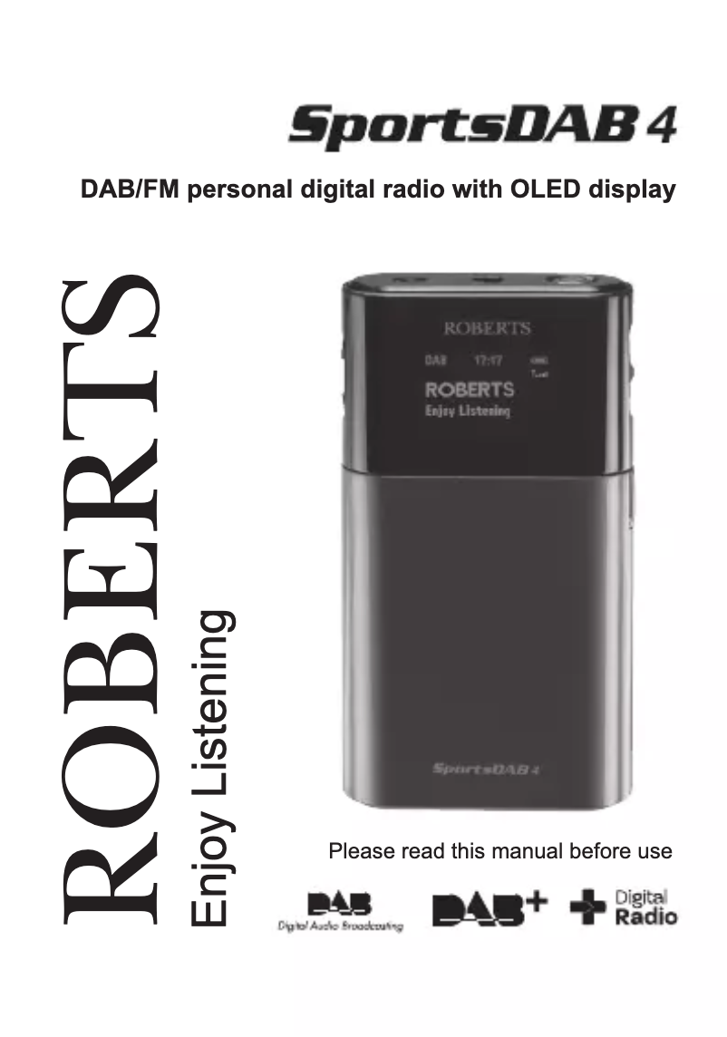 Page n°1 - Manuel utilisateur Roberts SportsDAB 4