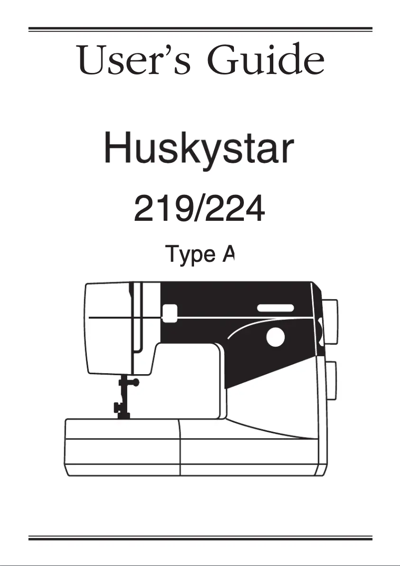 Page n°1 - Manuel utilisateur Husqvarna Huskystar 224