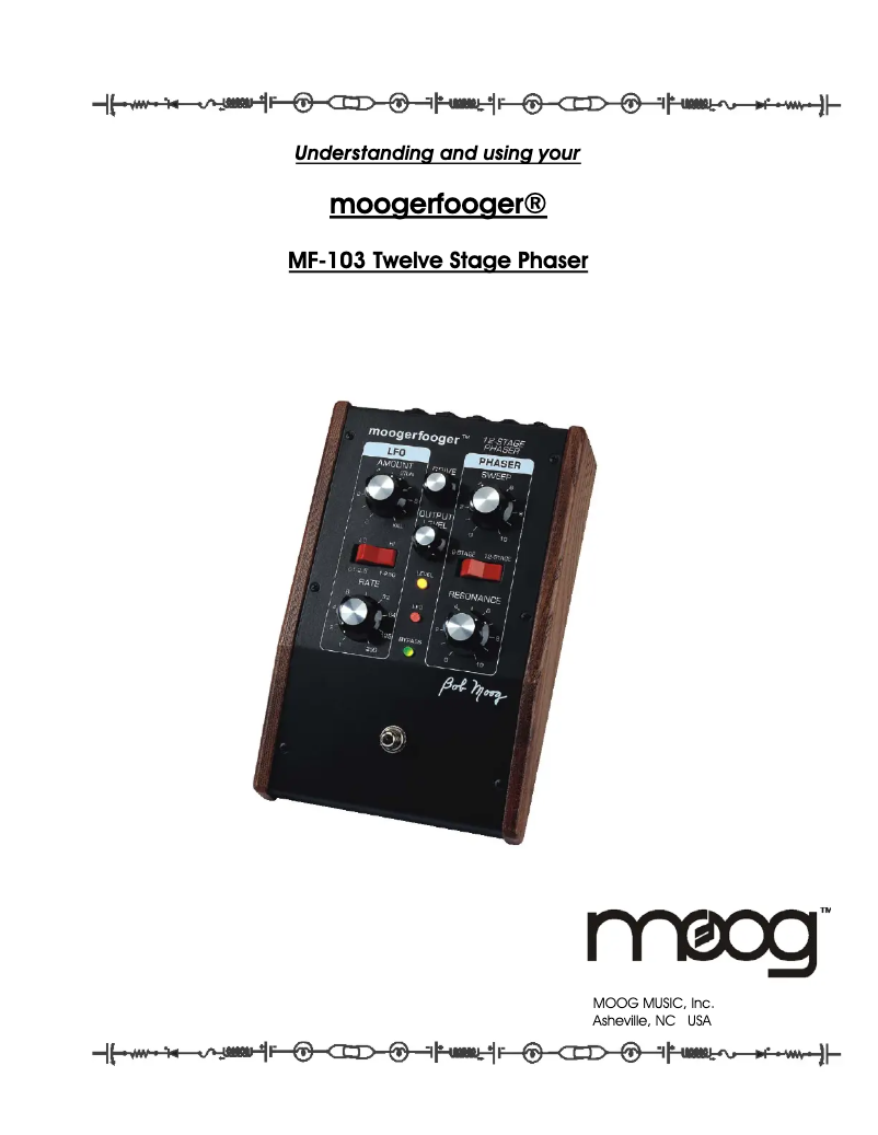 Image de la première page du manuel de l'appareil 12-Stage Phaser MF-103