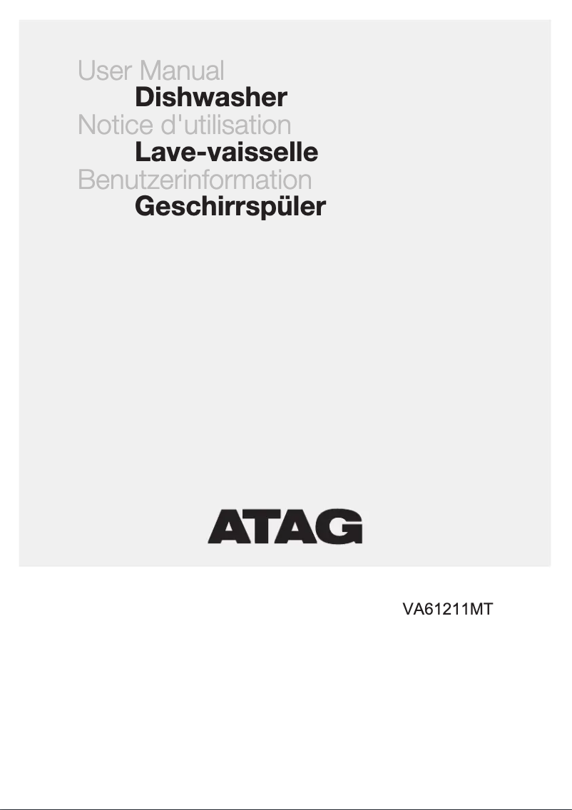 Page 1 de la notice Manuel utilisateur Atag VA61211MT