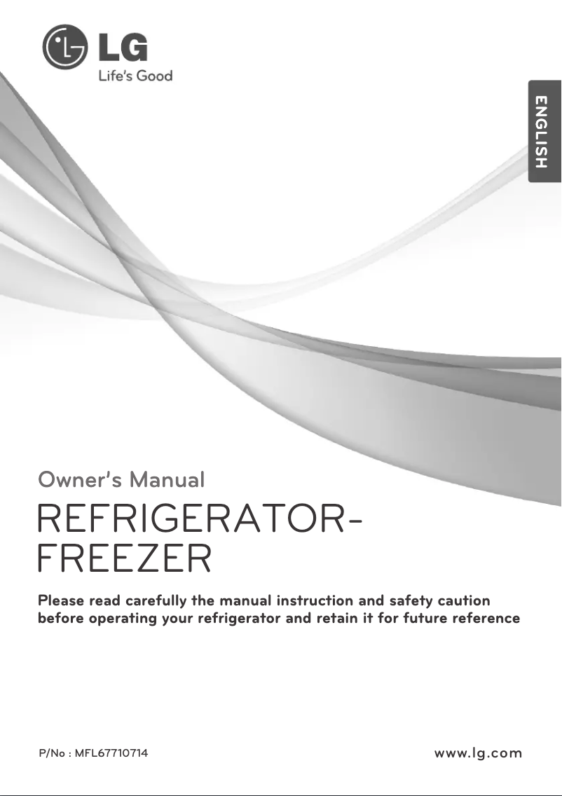 Page 1 de la notice Manuel utilisateur LG GR-B493GGCH