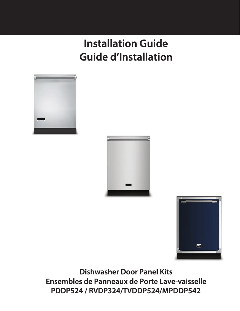 Page 1 de la notice Manuel utilisateur Viking PDDP524SS