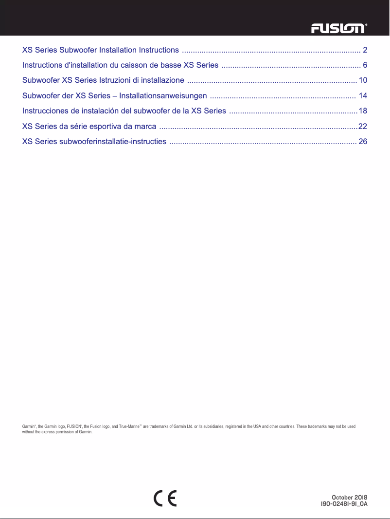 Image de la première page du manuel de l'appareil XS-SL10SPGW