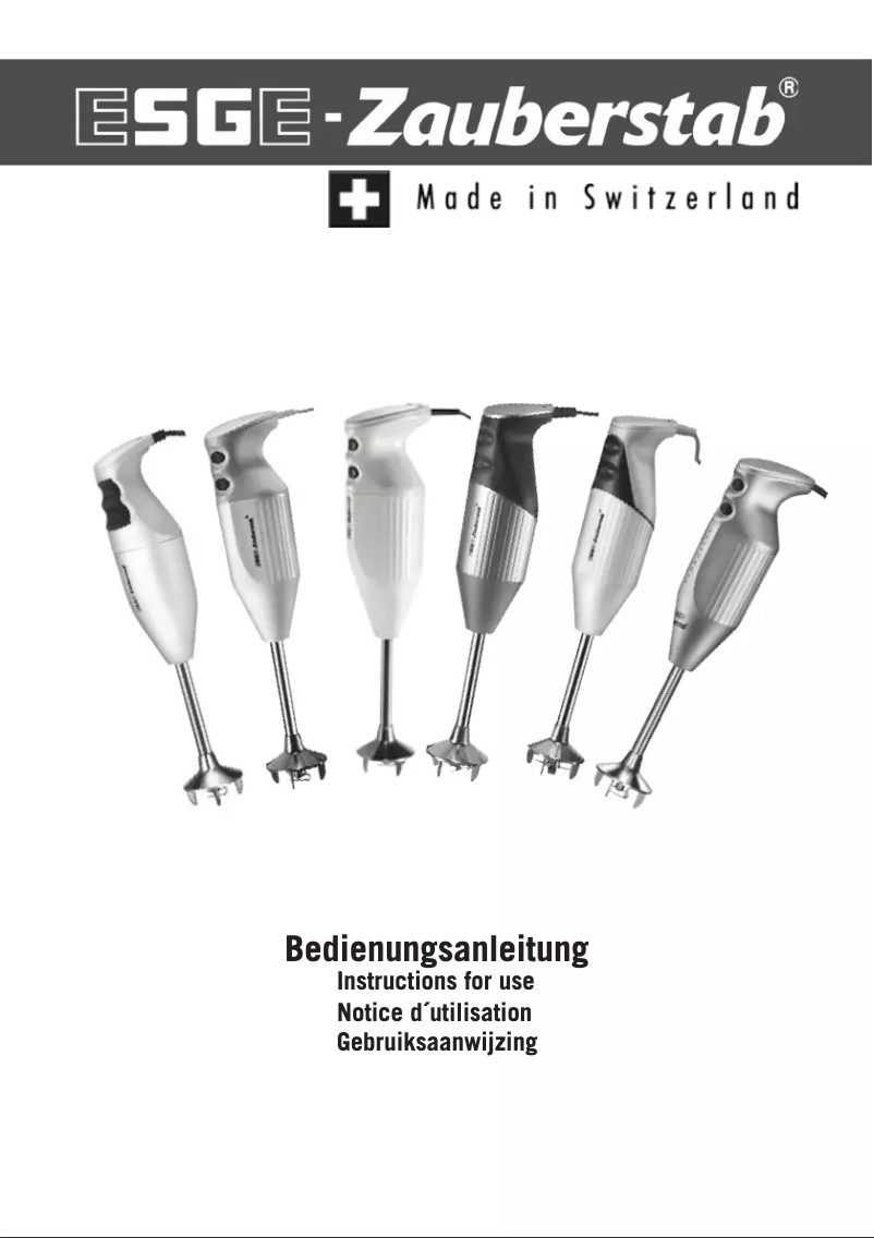 Page n°1 - Manuel utilisateur ESGE M100D