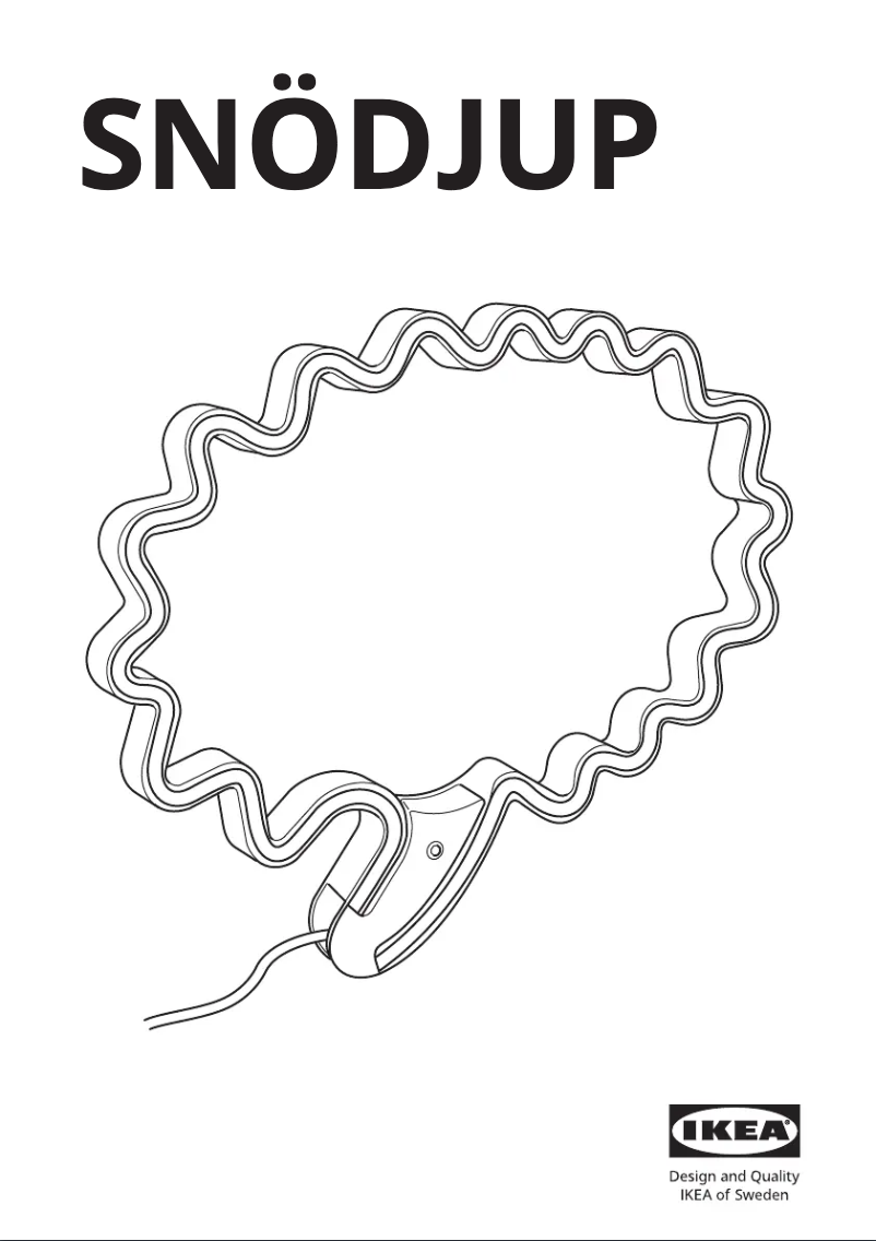 Image de la première page du manuel de l'appareil SNÖDJUP 505.460.03