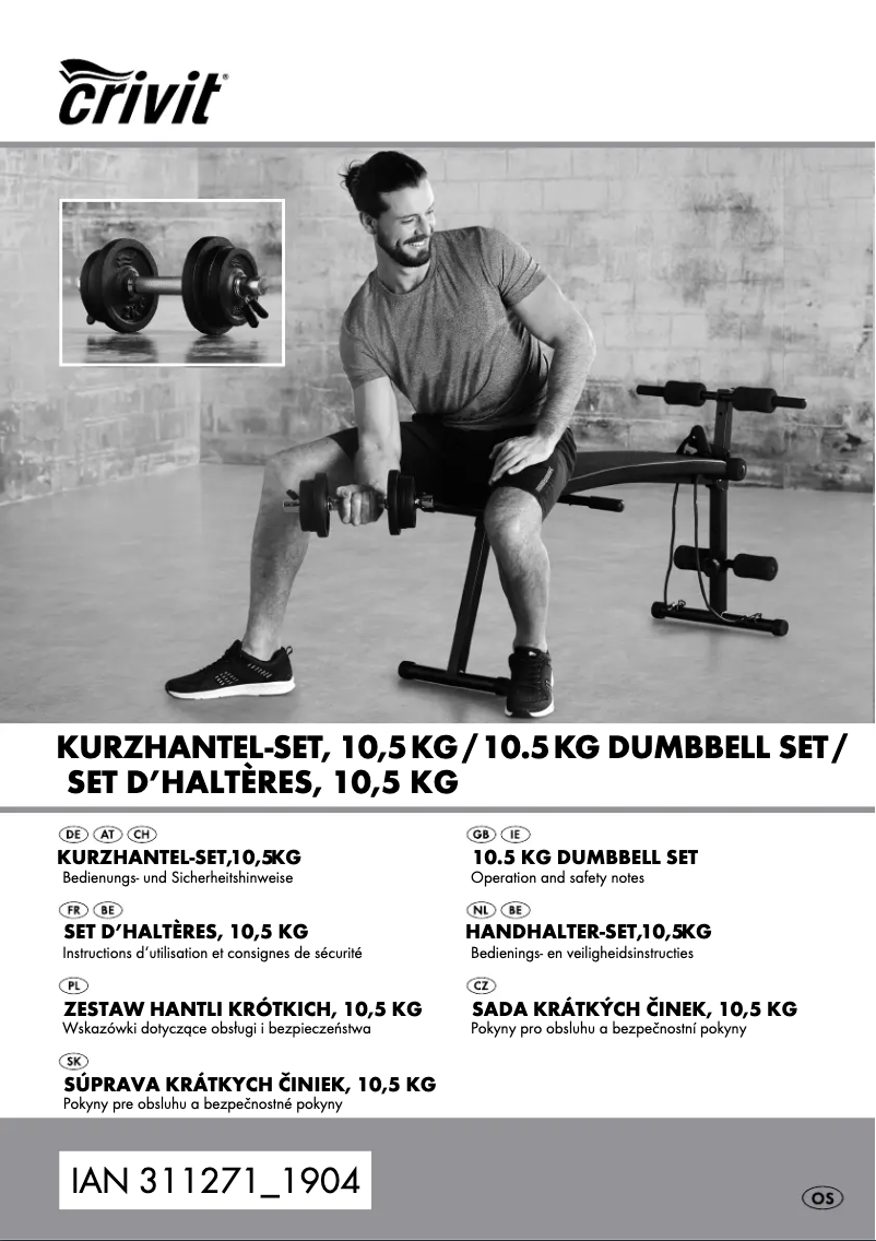 Page n°1 - Manuel utilisateur Crivit HG05677