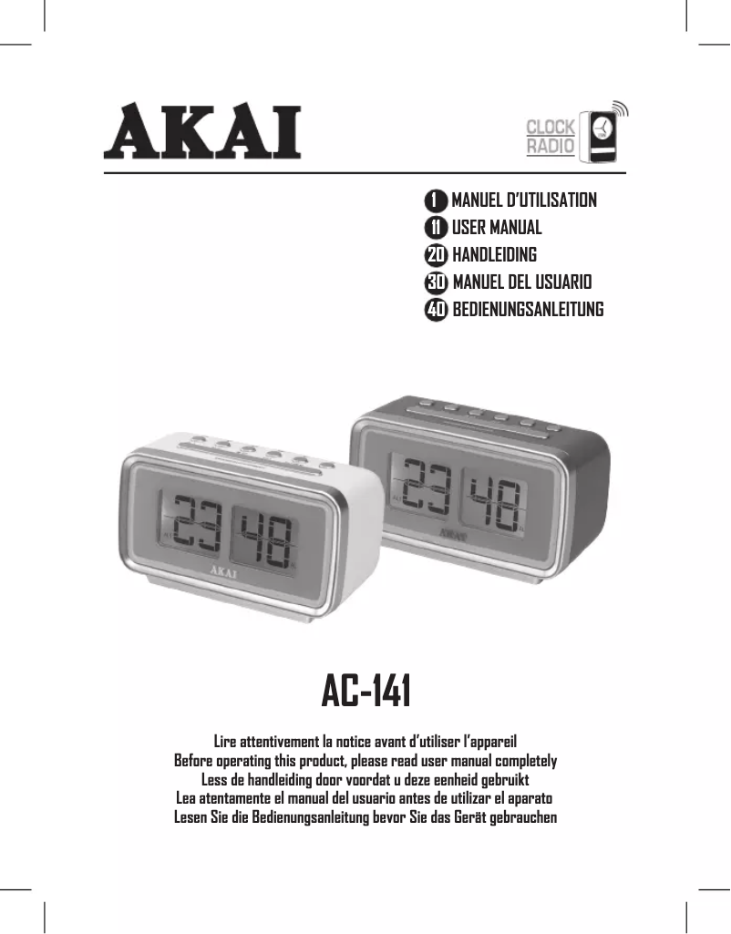 Página 1 del manual Manual de usuario AKAI AC-141